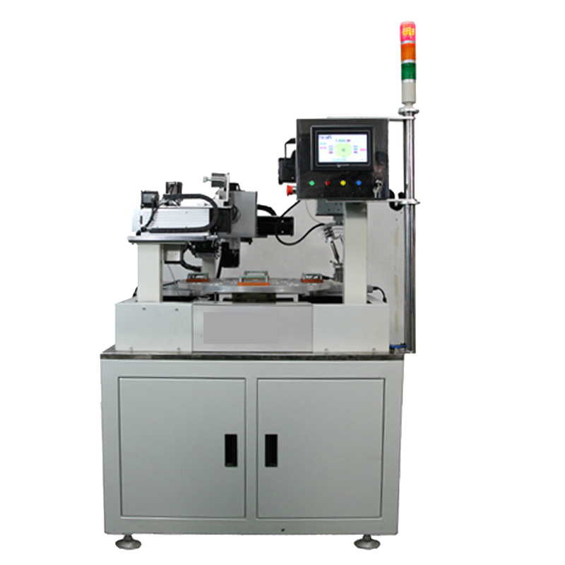 Four position indexing disc rotary soldering machine